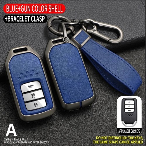 Remote metal leather key case - remote,