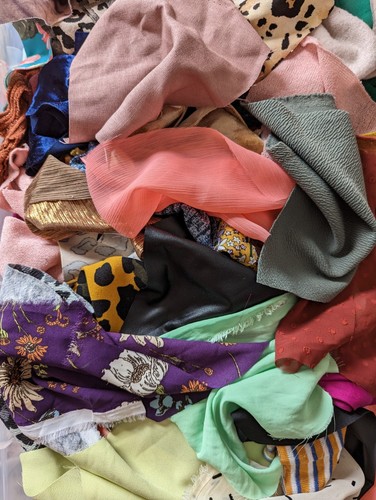 Fabric scraps offcuts - scraps,