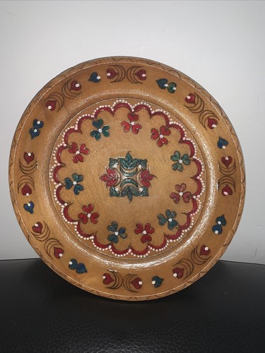 Decorative carved wooden bowl - carved,