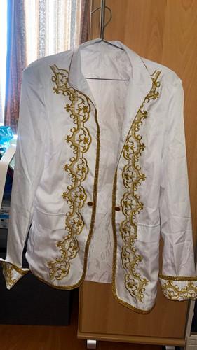 Men white gold embroidered - &,