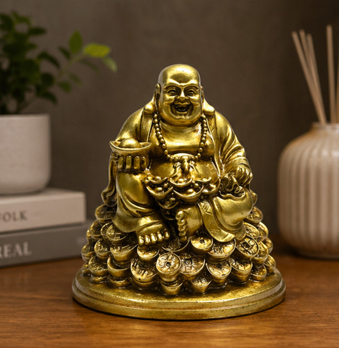 Laughing buddha statue with - laughing,