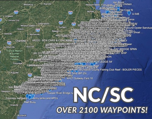 Fishing waypoints micro - fishing,