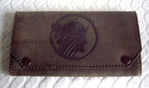 Genuine leather clutch bag - genuine,