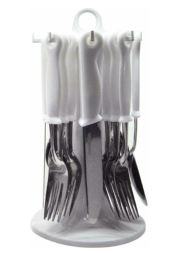 Prima piece white stainless - 24-piece,