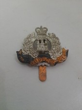 The Suffolk Regiment King’s Crown Bi-Metal Cap Badge Military UK British Army