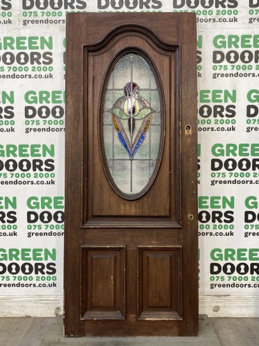 Stained glass front - stained, door