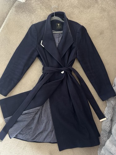 Ted baker coat navy blue - baker, size