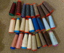 Job Lot 27 × Cones Of Polyester Sewing Thread