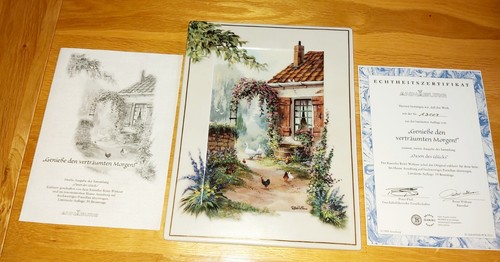 Annaburg porcelain plaque - annaburg,