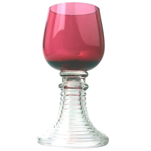 Unusual art deco cranberry - art,