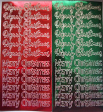 2 sheets of Merry Christmas