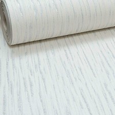 Plain White Silver Glitter