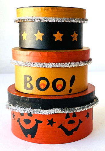 Round halloween nesting - round,