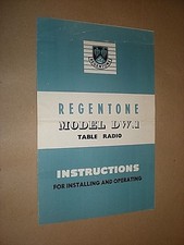 REGENTONE MODEL DW1 TABLE