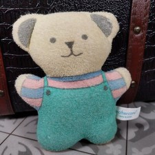 Vintage Mothercare Teddy Bear Soft Toy Toweling Comforter Rare