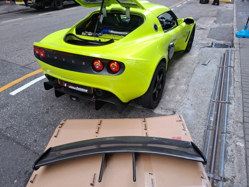 122cm wider carbon fiber rear - fiber,