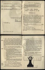 1942 WWII SMALL ARMS TRAINING, VOL I Pamphlet No23-Amendments, 6 pages.