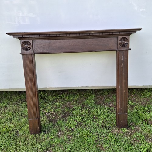 Stained wooden fire - wooden, surround