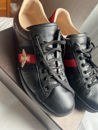 Gucci mens black leather - gucci,