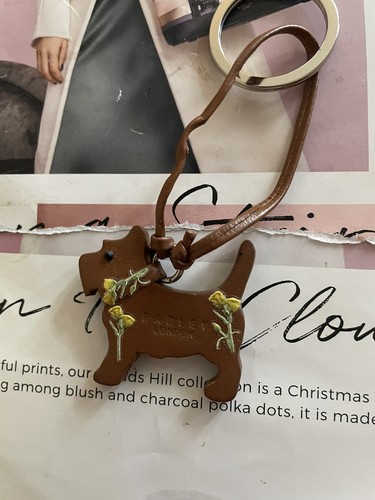 Radley brown leather dog tag - tag, /