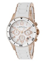 Marc Jacobs MBM2547 Ladies White Rock Chronograph Watch