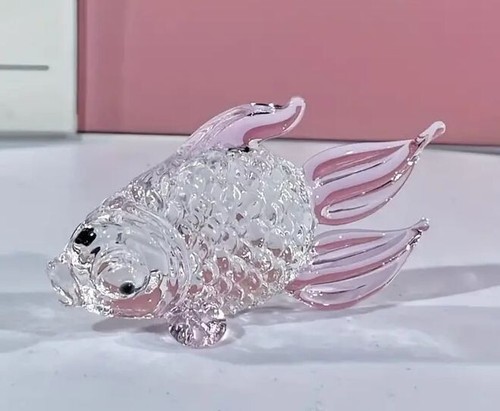 Fish ornament glass crystal