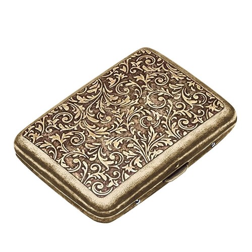 Vintage metal cigarette case - metal,