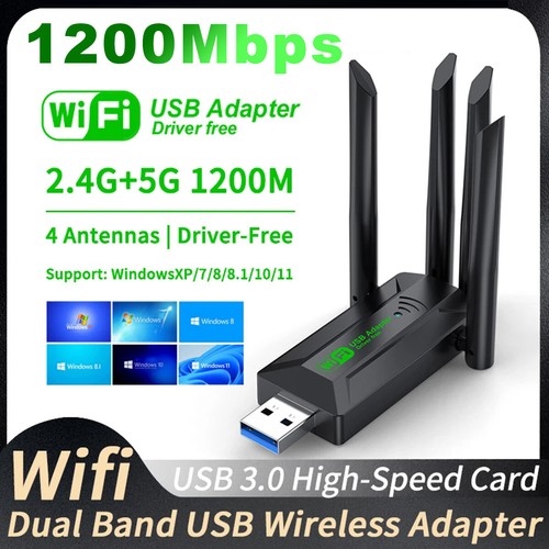 1200mbps usb wifi adapter - wifi, dual