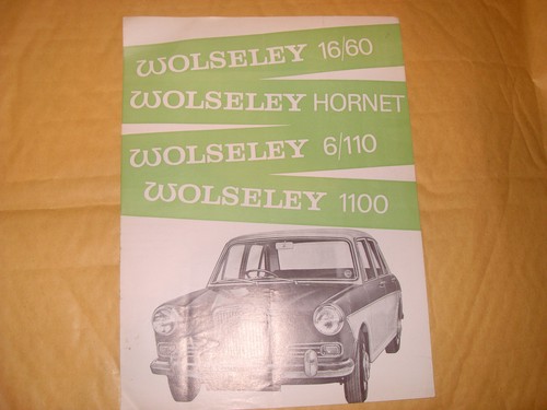 Wolseley hornet 6 - 16/60,, 6/110