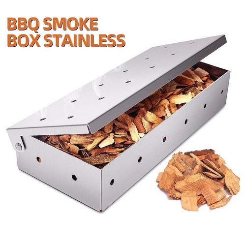 Bbq smoke box stainless - stainless, steel