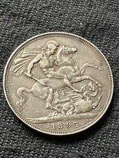 RARE 1897 QUEEN VICTORIA .925
