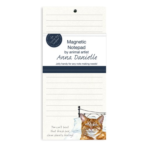 Ginger cat magnetic notepad - ginger,