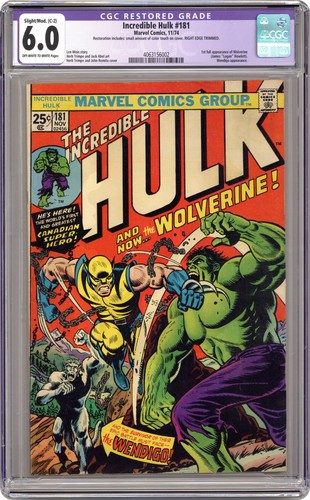 Incredible hulk 181 - incredible, cgc