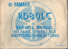 YAMAHA RD80LC,RD80 LC 10X,10Y,11A 1982 ORIGINAL FACTORY WORKSHOP MANUAL