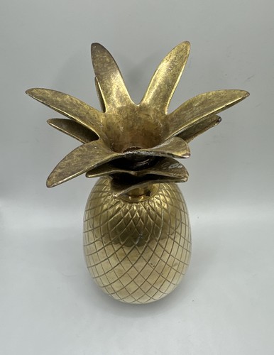 Brass pineapple figurine - pineapple,
