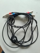 Twin Male Jack To Male XLR Cable 2 M