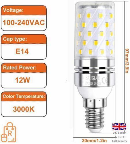 E14 led corn - led, 12w