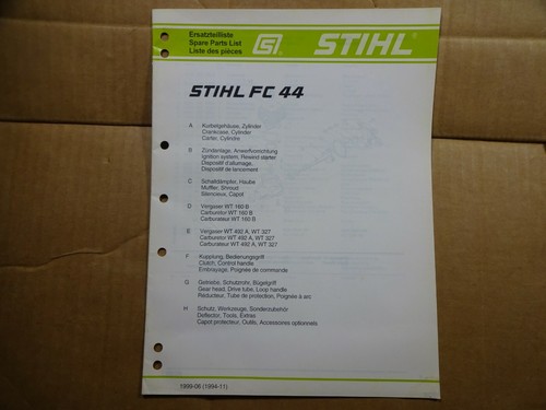 Stihl edger parts - fc,