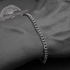 4mm Curb Chain Bracelet Mens &