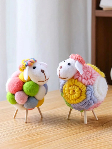 Cute colorful wool sheep - wool,