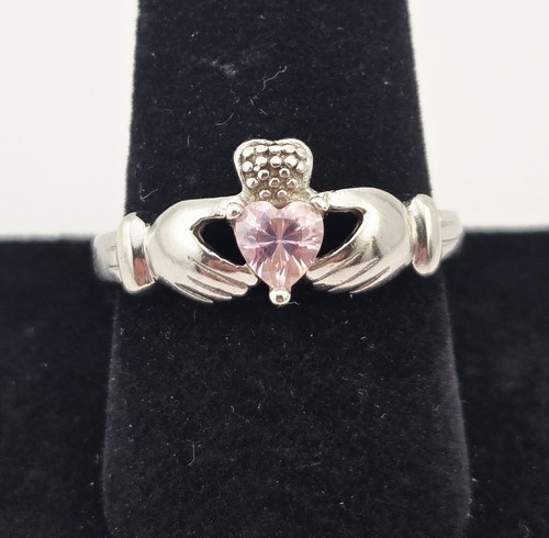 Vintage claddagh pink - vintage,