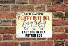 Personalised Chicken coop sign
