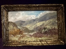 Miniature Welsh Landscape Oil