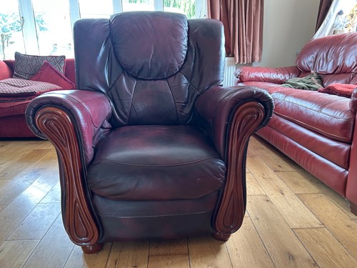 Red burgundy faux leather - red,