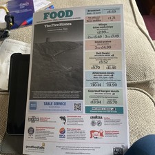 Wetherspoon Menu The Five Stones Primrose Valley Filey.