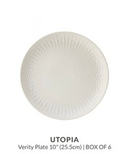 Pack Of Six White Dinner