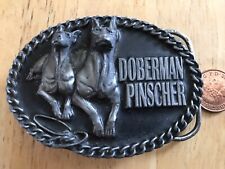 Bergamot belt buckle Tan-551 Doberman Buckle Pinscher Buckle 1994 Size~80x60mm
