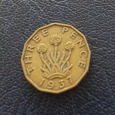 1937 George VI Three Pence -