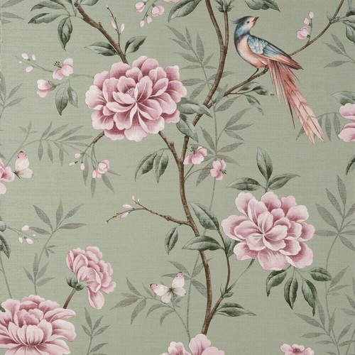 Akina floral pink sage - akina, green
