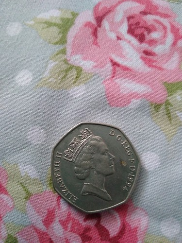 1994 50p coin rare - coin, d
